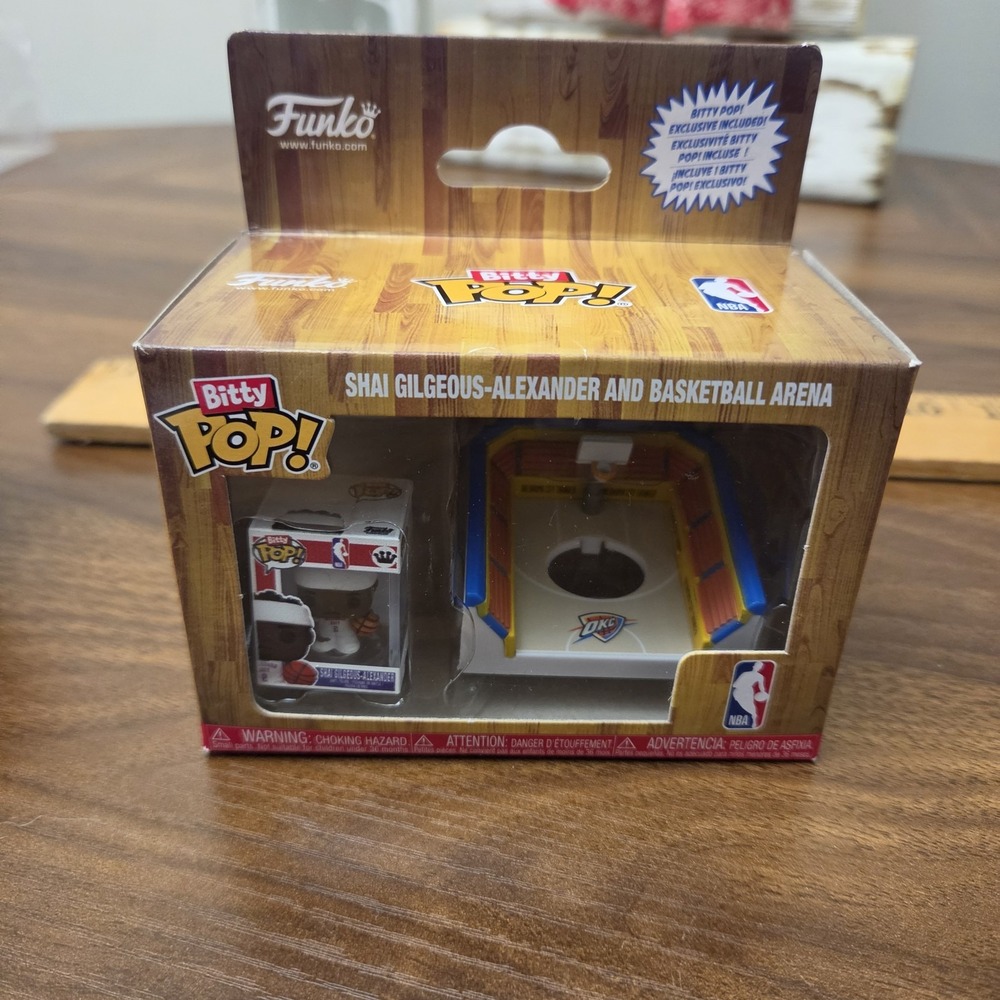 Funko Bitty POP! Shai Gilgeous Alexander SGA And OKC Thunder Basketball Arena